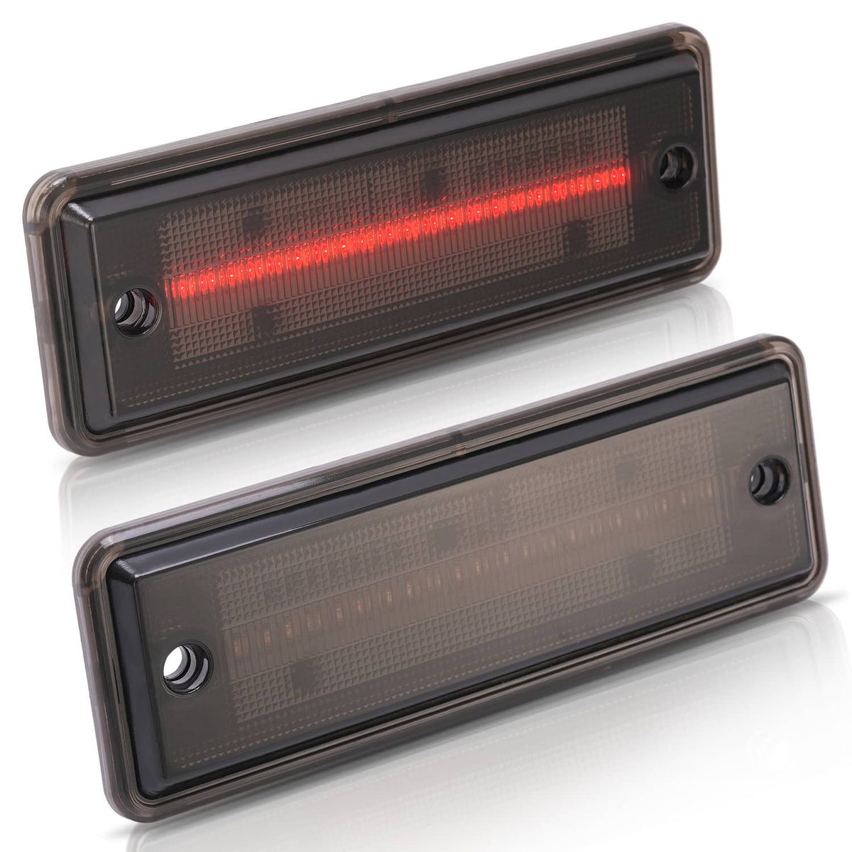 Solid Spare 2x Smoke LED Rear Side Marker Lights Lamps For El Camino & Caballero 1978-1987