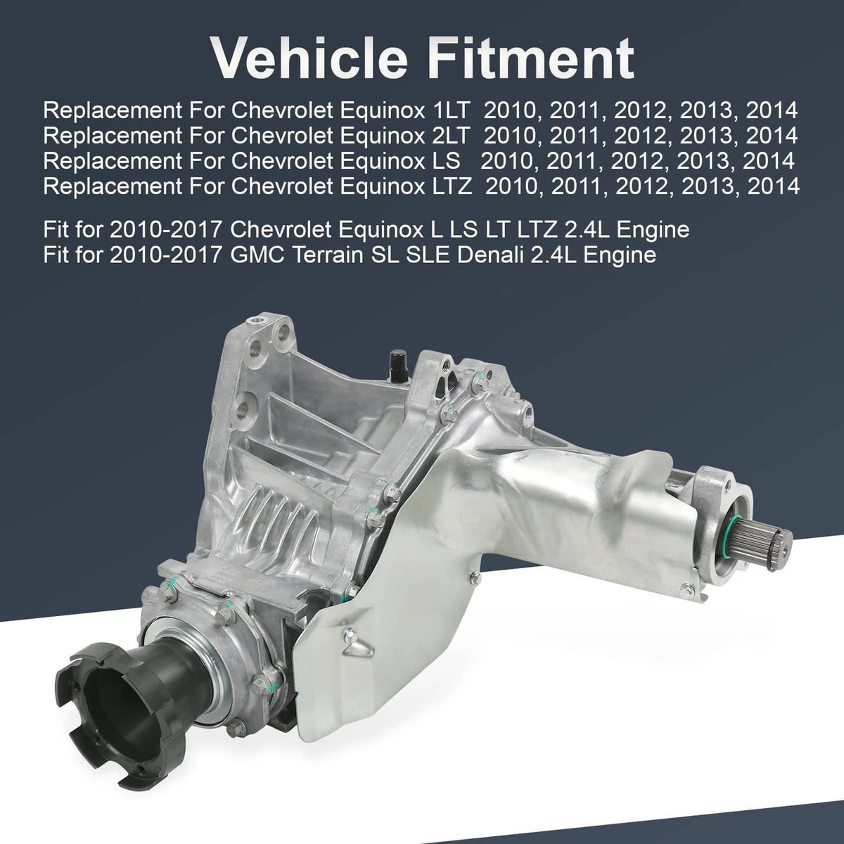 Solidspare Transfer Case Assembly For GMC Terrain Chevrolet Equinox 2.4L 2010-2017 84953426