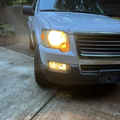 Solid Spare Fog Lights Lamps w/Bulbs+Wiring For Ford Explorer XLT 06-10 & Sport Trac 07-10