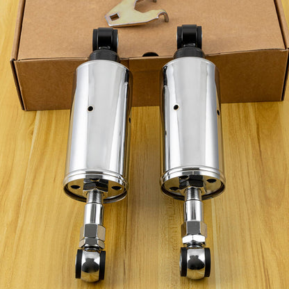 Solidspare Chrome Adjustable Lowering Shocks Fit For 1989-1999 Harley Softail FLST Fatboy