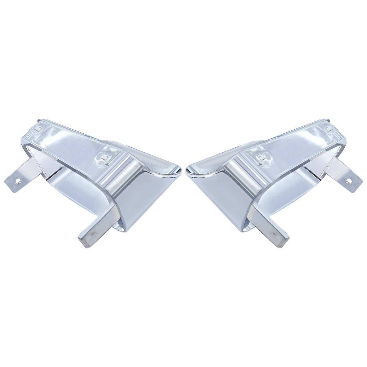 Solid Spare Pair For Chevrolet Camaro Z28 Z-28 1978 1979 1980 1981 Park Light Bezels Chrome