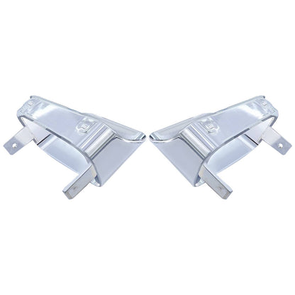 Solid Spare Pair For Chevrolet Camaro Z28 Z-28 1978 1979 1980 1981 Park Light Bezels Chrome