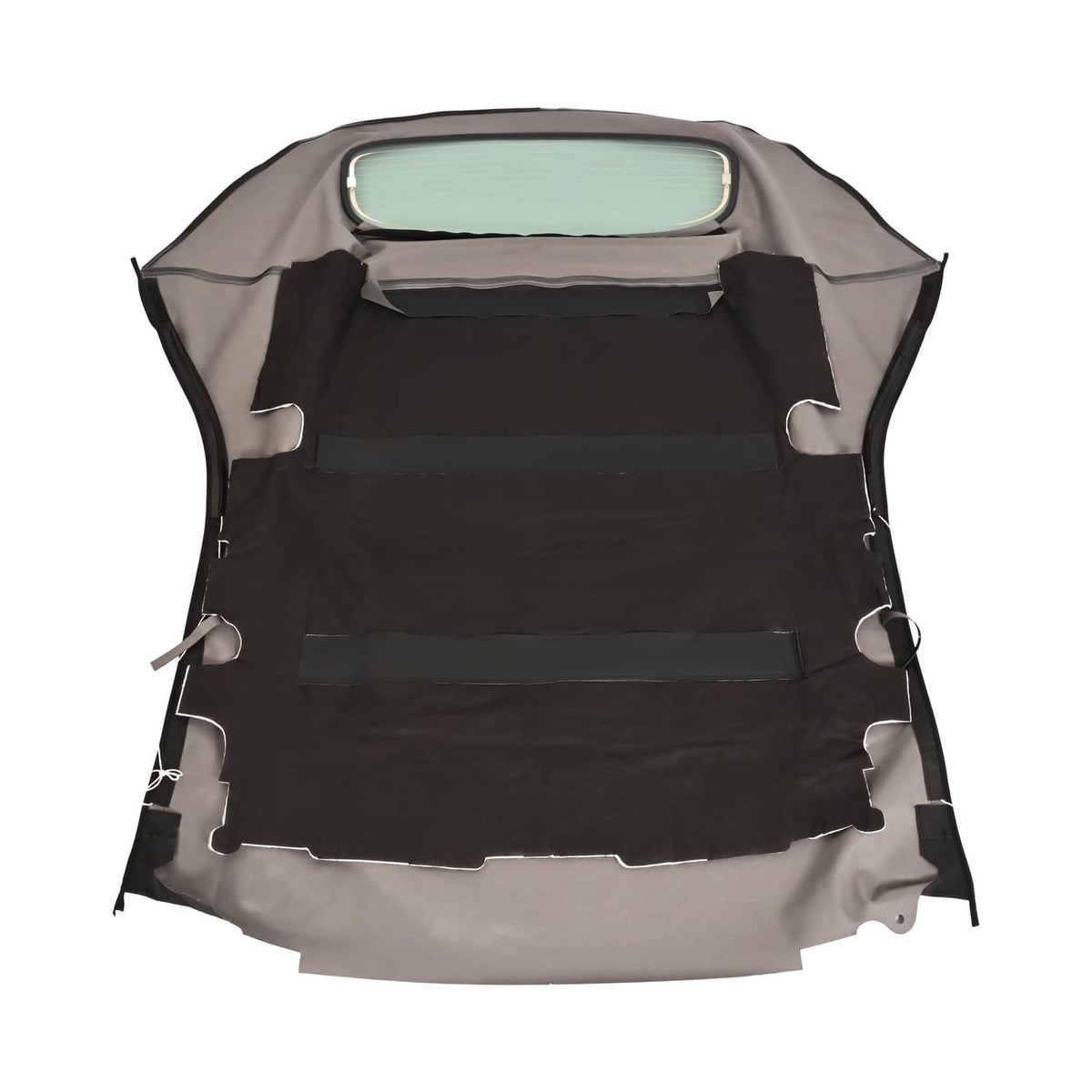 Solid Spare Fit Toyota Solara 2004-2009 08 Convertible Top & Glass Window BLACK TWILL VINYL