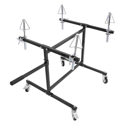 Solid Spare Foldable Wheel Paint Stand Panel Painting Stand For Auto Body Parts and Rims
