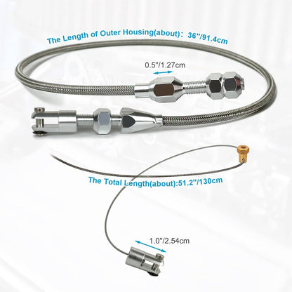Solidspare Throttle Cable 36" For Chevrolet Chevy 4.8L 5.3L 6.0L 5.7L LS Swap Conversion