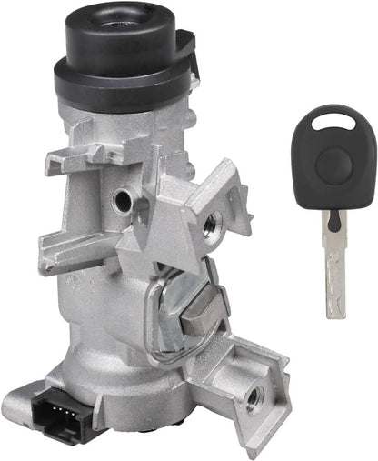 Solidspare Ignition Switch With Lock Cylinder Key For VW Golf Jetta Rabbit Audi 2006-2011