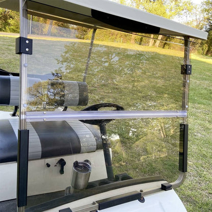 Solidspare Golf Cart Tinted Folding Windshield Windscreen For Yamaha G14 G16 G19 1995-2003