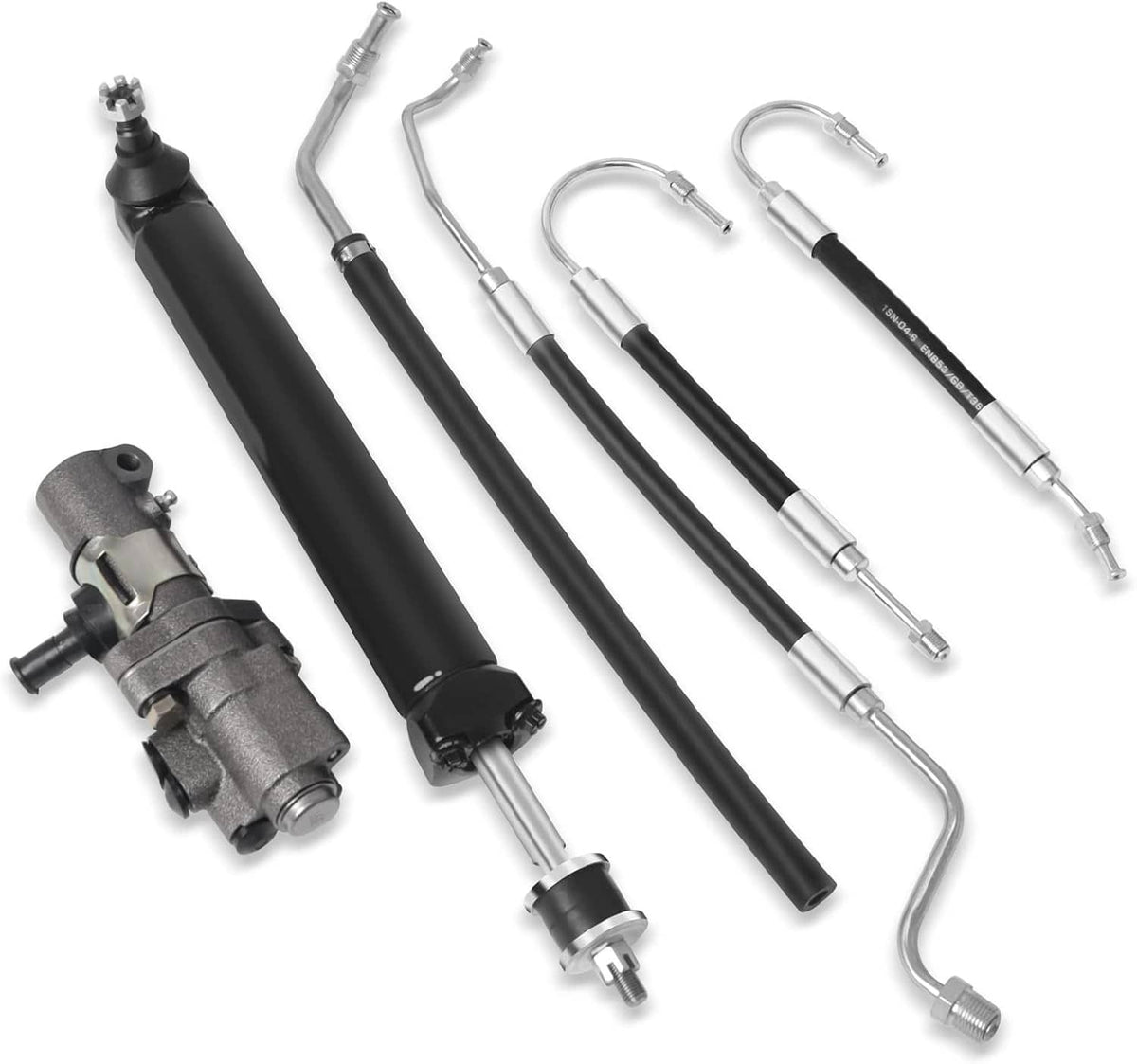 Solidspare For 1963-1979 Corvette Power Steering Valve Cylinder Ram Hose Kit NO CORES C2 C3