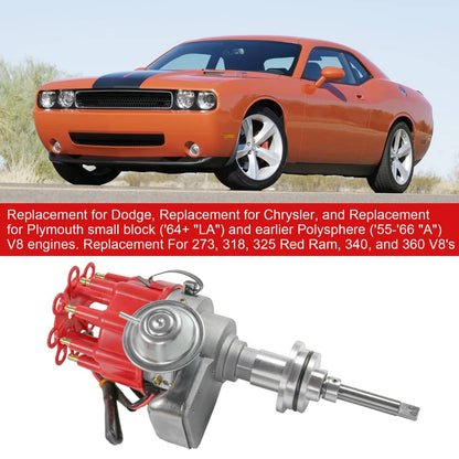 Solidspare HEI Distributor Small Block for Dodge Chrysler 318 340 360 Complete Electronic