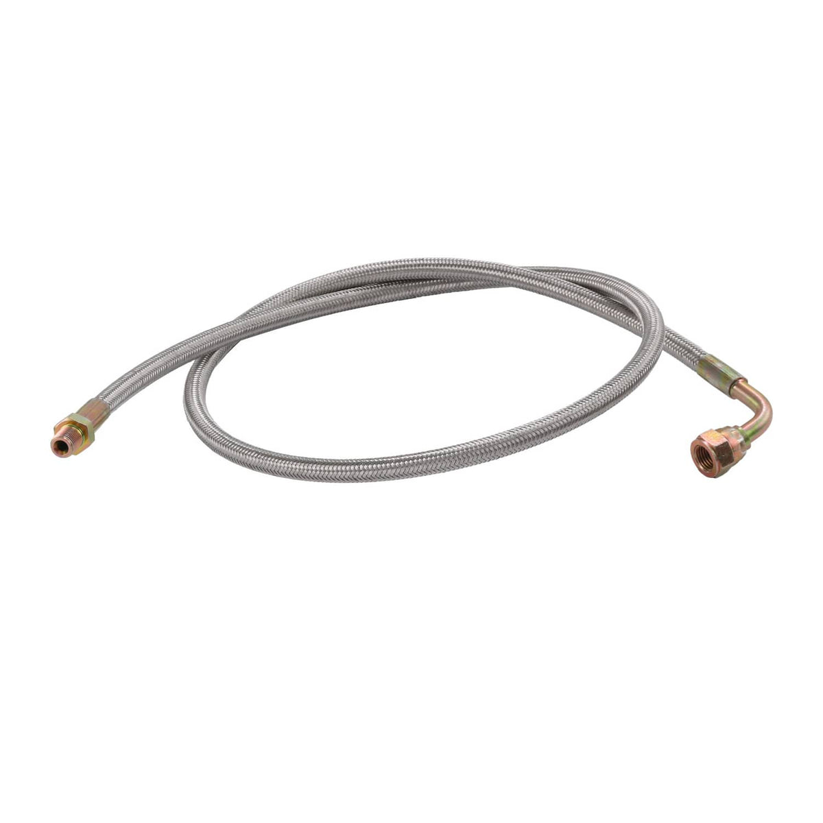 Solidspare 41" TURBO 90 DEGREE OIL FEED LINE KIT T4 T3 T04E T60 T70 GT35 GT45 1/8 NPT -4AN