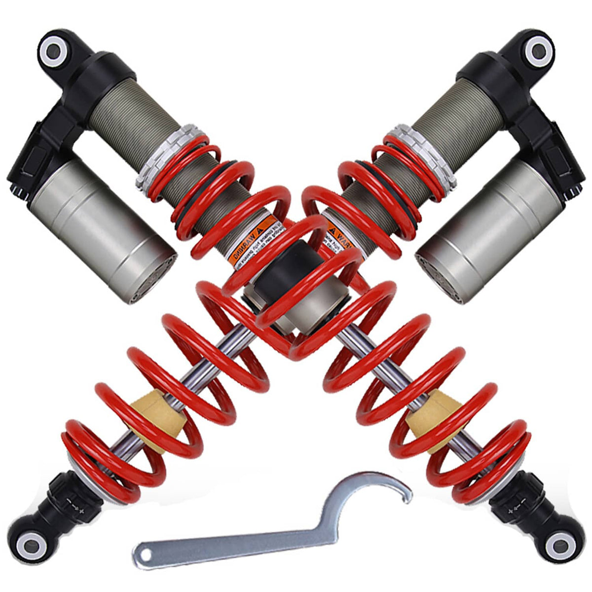 Solidspare Heavy Duty Left&Right Air Front Shocks Absorbers For Polaris RZR 800 S 2009-2014