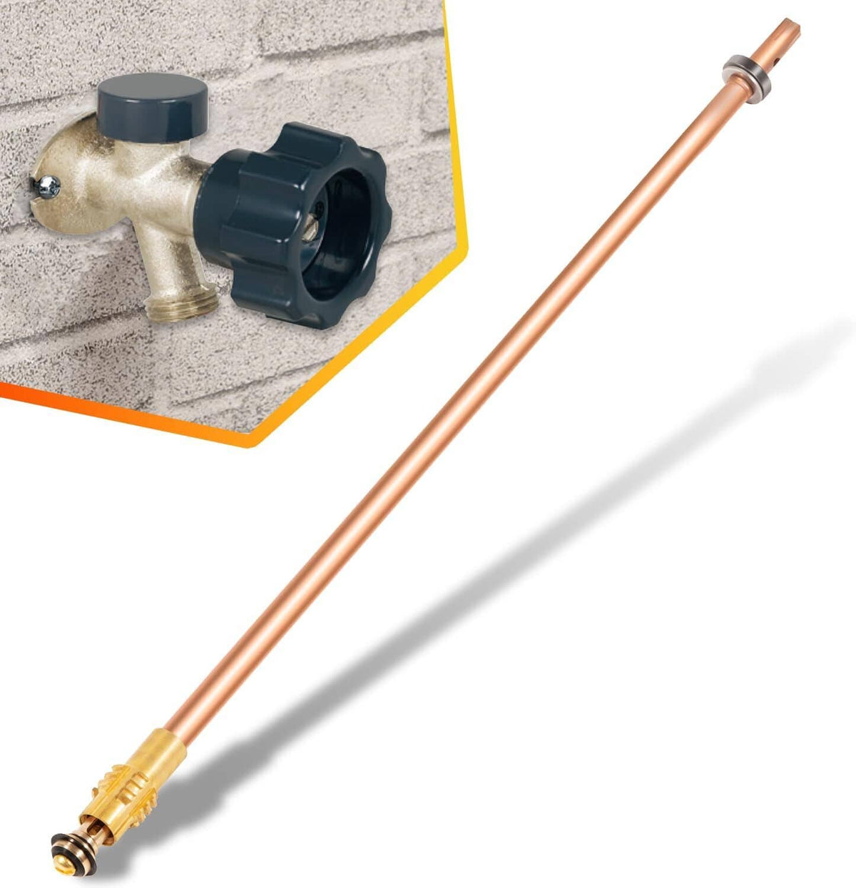 Solid Spare 123-0095 Stem Assembly 16" For Pier 500 Series Mansfield Style 12" Sillcock ASFP