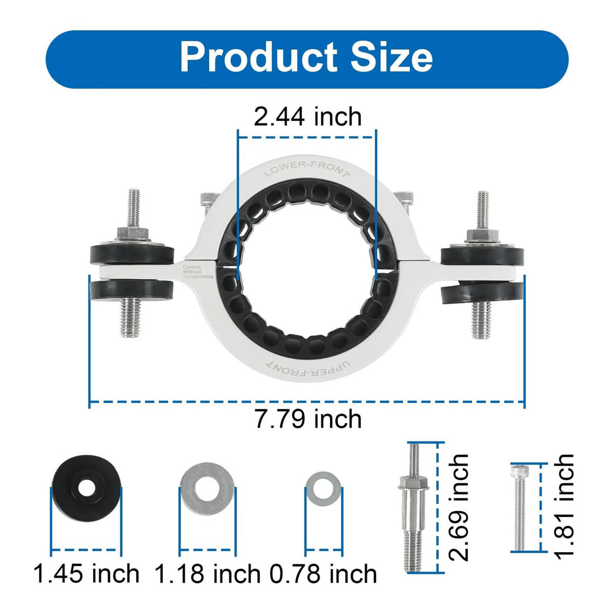 Solidspare Upgrade Driveshaft Center Support Bearing Carrier Fits 2011+ Jeep WK2 Grand