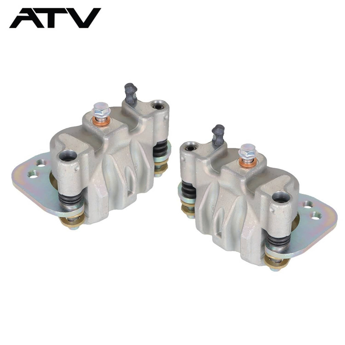 Solidspare Rear Left Right Brake Calipers & Pads For Polaris Ranger Crew 800 900 1000 XP US