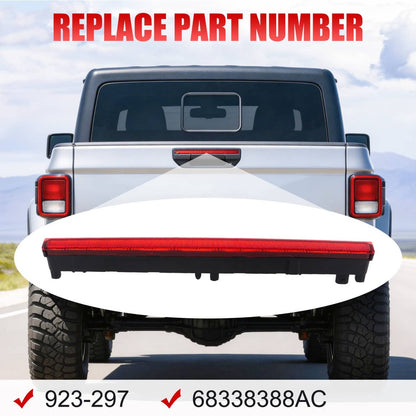 Solidspare 68338388AC Rear Center High Mounted Stop Lamp 3rd Brake Light For Jeep Gladiator
