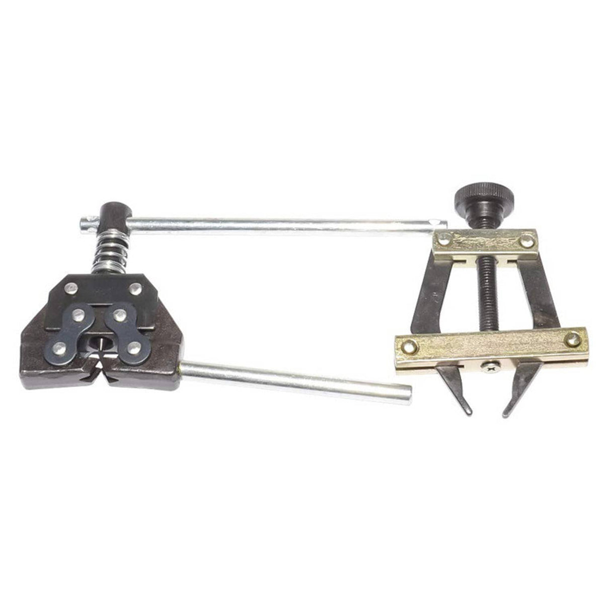 Solid Spare Roller Chain Tool Kit Breker Cutter + Puller Holder #25 - #60