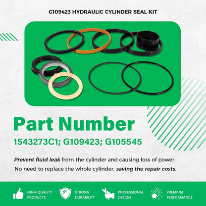 Solidspare G109423 G105545 1543273C1 Hydraulic Cylinder Seal Kit for Case 450 455 550 580
