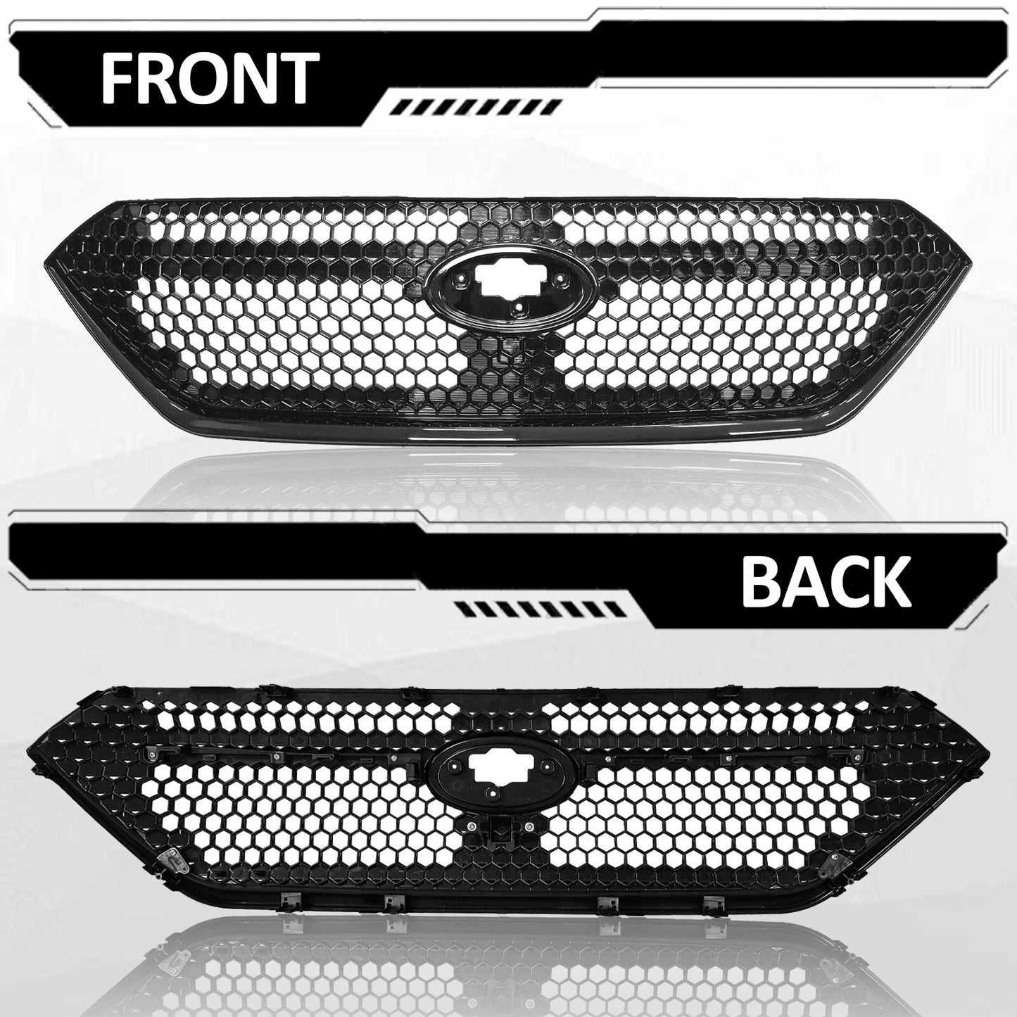 Fit 2022-2023 Subaru WRX Girlle & LED Fog lights W/Cover Bracket & Double Lights