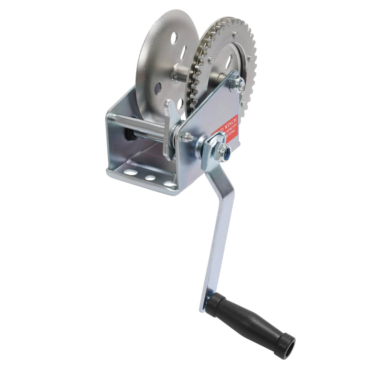 Solidspare 1400LBs Steel Horizontal Hand Pulling Ratchet Winch Galvanized For Boat Trailer