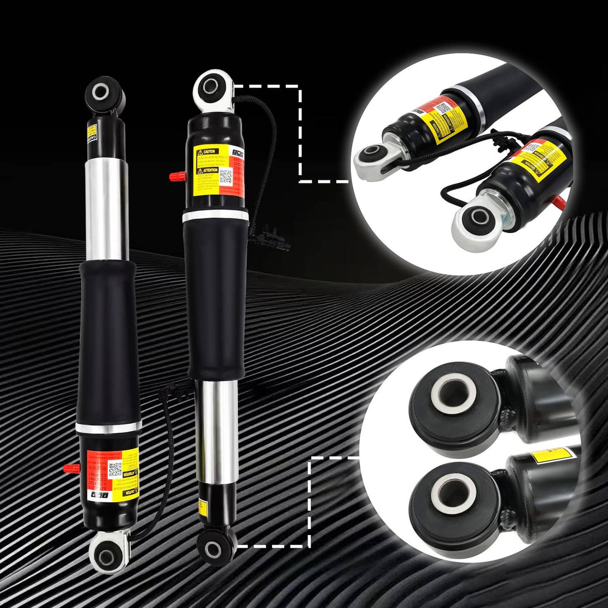Solidspare 4x Front Rear Shock Strut Magnetic For GMC Yukon Denali Escalade Tahoe Suburban