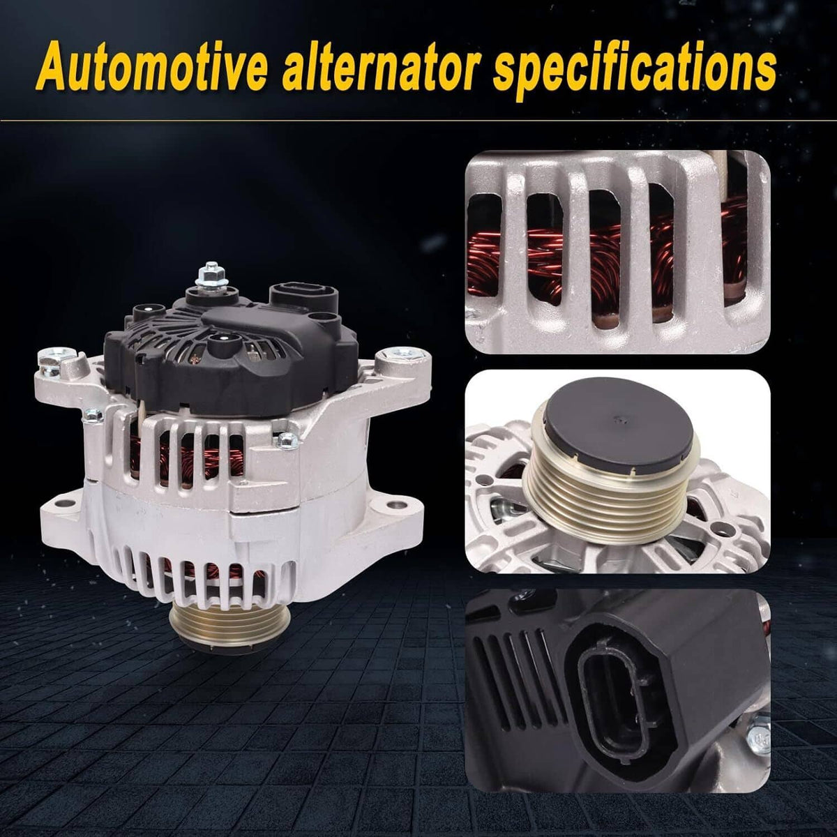 Solidspare New 37300-2G400 Alternator Fit For Hyundai Sonata Kia 2.4L 2010 2011 2012 2013