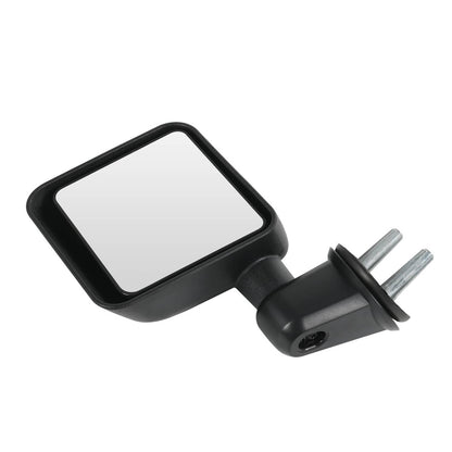 Solidspare Side Mirrors Manual Pair For 2007-2017 Jeep Wrangler JK Left +Right Black