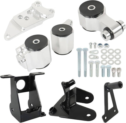 Solidspare Engine Motor Mount Swap Kit Billet For 2006-2011 Honda Civic Si K20 K24 FA FG FD