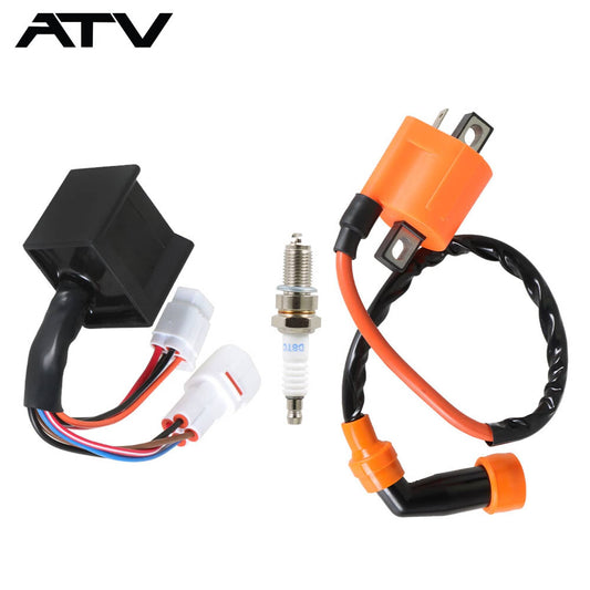 Solidspare Ignition Coil Spark Plug CDI For Yamaha Timberwolf YFB250 FW,Bear Tracker YFM250