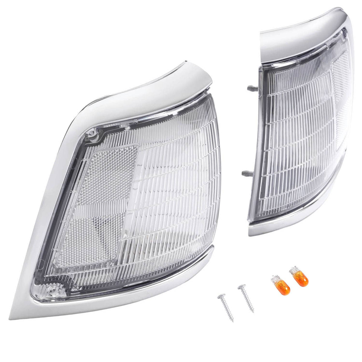 Solid Spare Pair Clear Lens Front Corner Lights Lamps For Toyota Pickup Truck 2WD 1992-1995