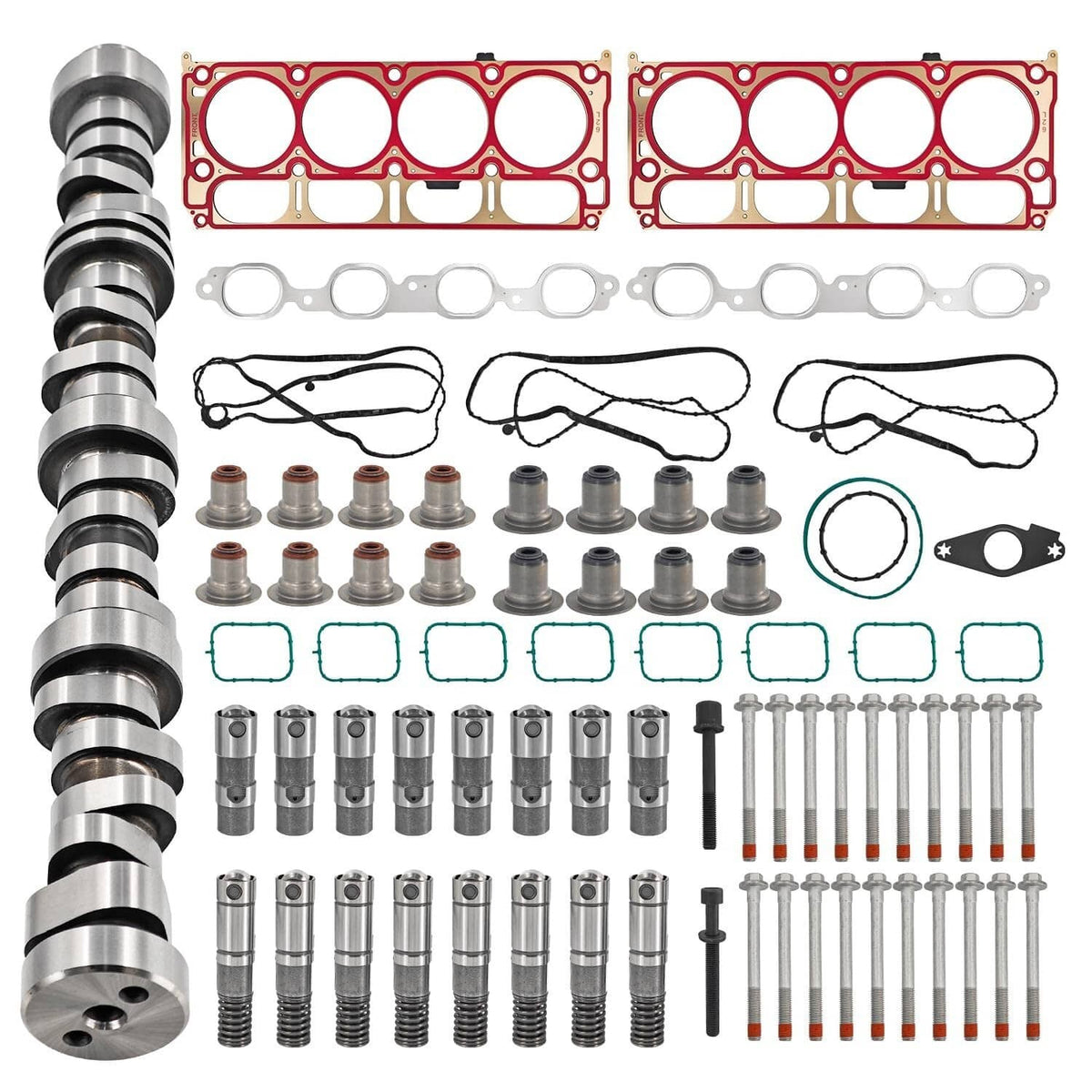 Solidspare New Cam & AFM LS7 Lifters Set For 2014-2020 Chevy 6.2L Gen5 L86 GM 12629512