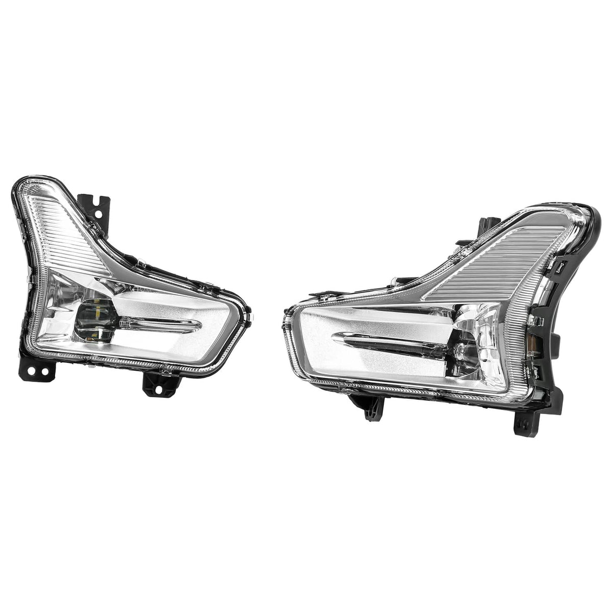Solid Spare For Ford Fusion 2019-2020 LED Fog Lights Driving Lamps w/Bezel Wiring Left+Right