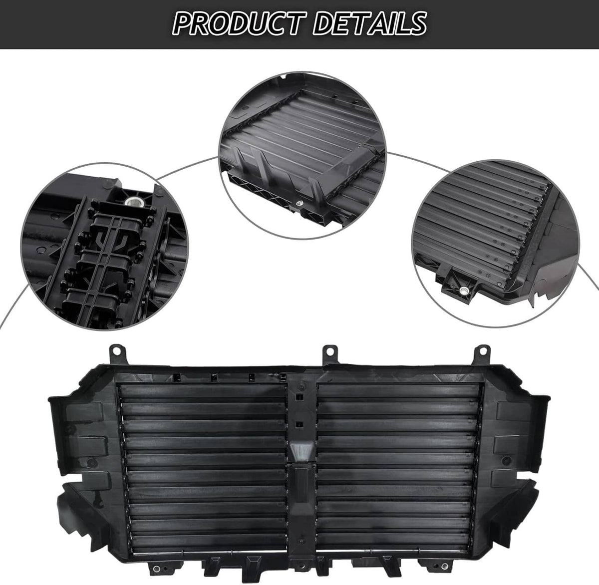 Solidspare Grille Shutter Active Air Grill Louver w/ Motor For 2024-26 Toyota Tacoma Grille