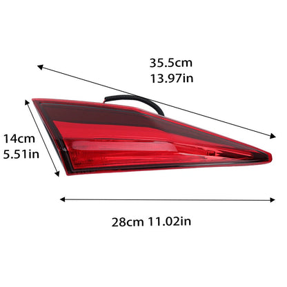Left Inner Trunk LED Tail Light Rear Brake Lamp For 2016-2020 Honda Civic Sedan