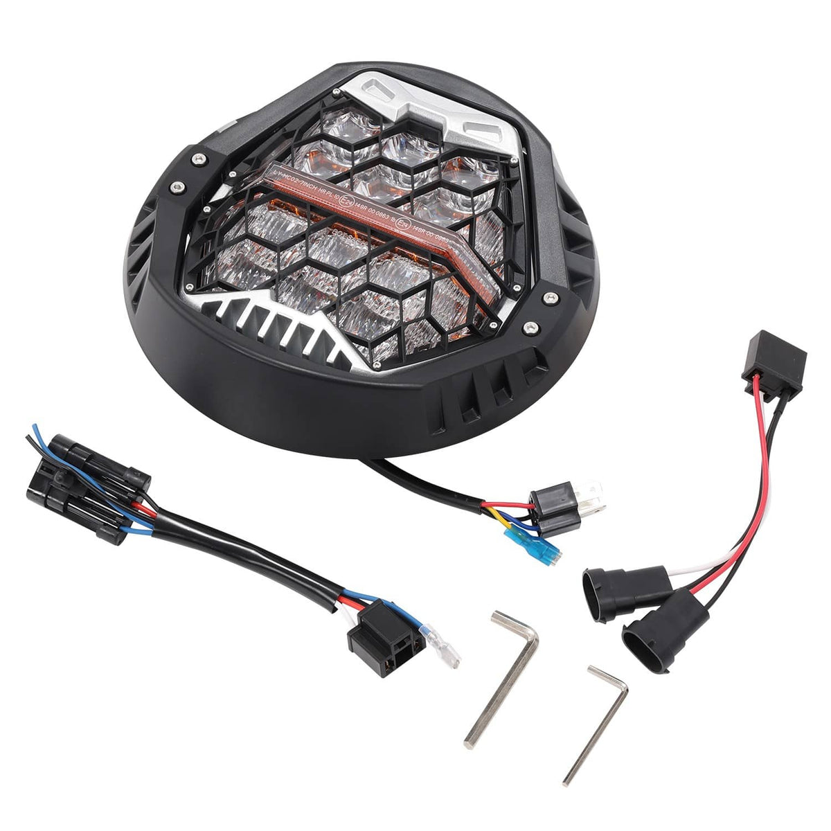 Solidspare 120W LED Headlight DRL for Harley Street Glide FLHX 2014 2015 2016 2017-2024