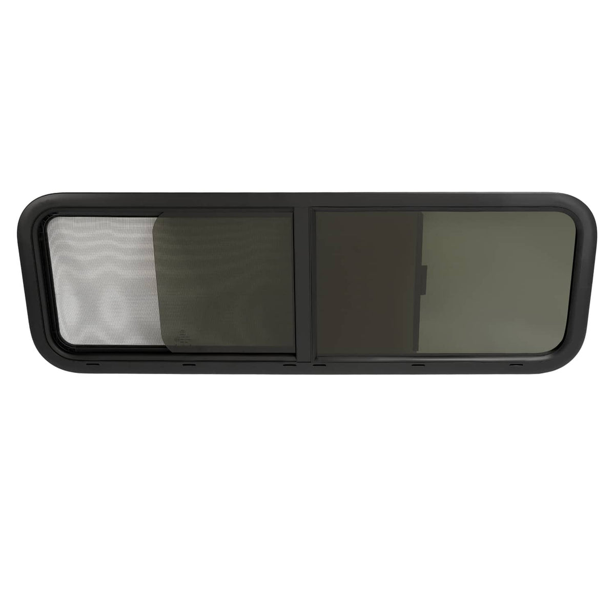 Solidspare For Camper Cargo Trailer 48" x 15" Horizontal Window Sliding RV Window w/Trim