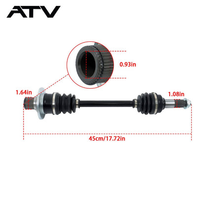 Solidspare Rear Left CV Axles Drive Shaft For Yamaha GRIZZLY 660 YFM660 FA FAHW 4WD 2003-08