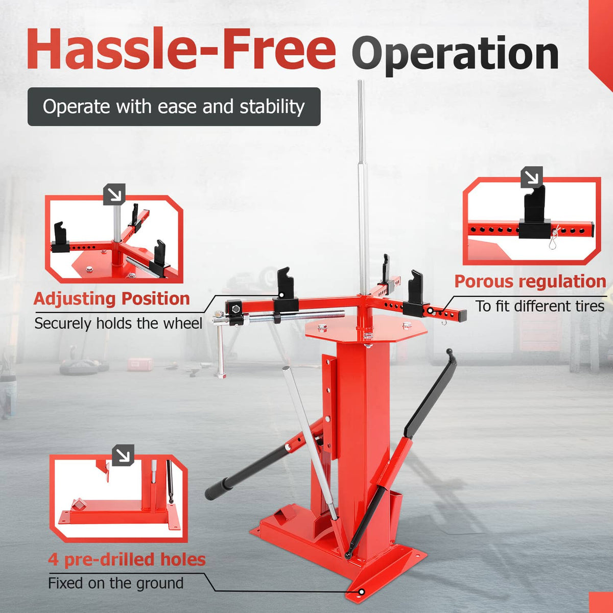 Solid Spare Multifunctional Manual Hand Tire Changer For 4" to 16.5" Tire ATV Truck Wheel