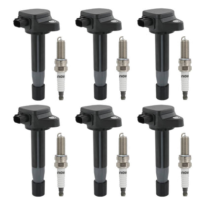 Solidspare 6 SET Ignition Coils + Iridium Spark Plugs for Honda Pilot Acura 2009-2015 UF603