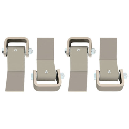 Solid Spare 4 Strap Style Long Leaf Steel Weld On Dump Trailer Door Hinge Greaseable Cargo