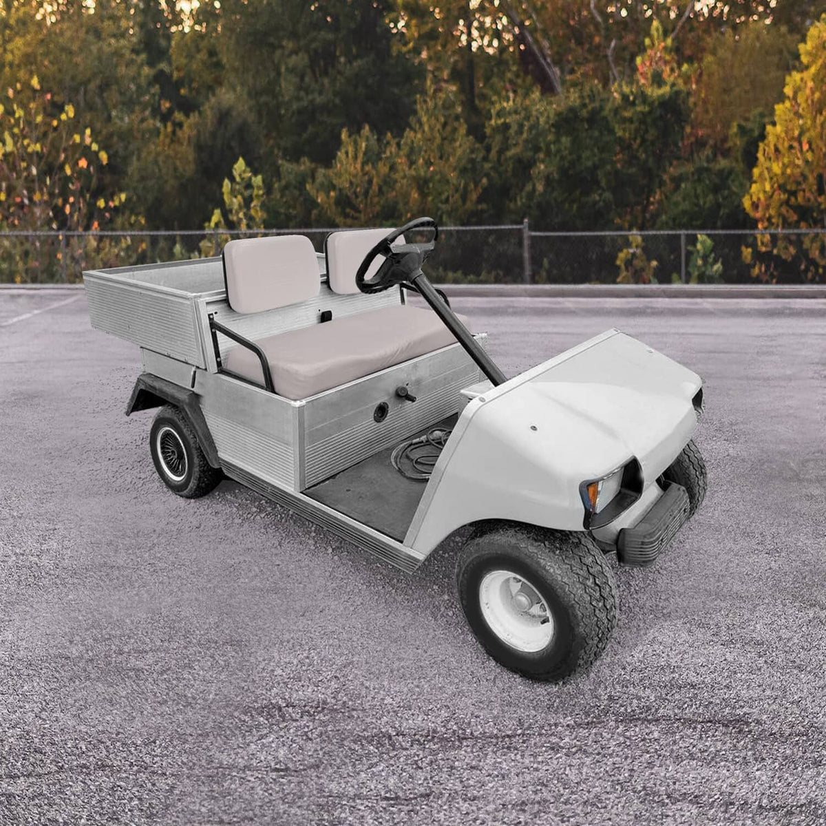 Solidspare Gray Front Seat Back Cushion For Club Car Carryall Carryall2 Turf 1996 & up