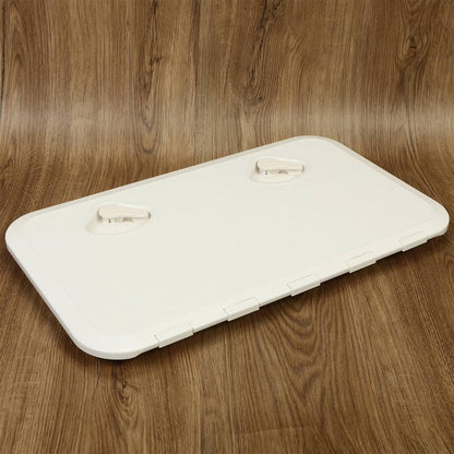 Solidspare 2X MARINE BOAT Deck Access HATCH & LID 24" X 14" RV Storage ( White, ABS )