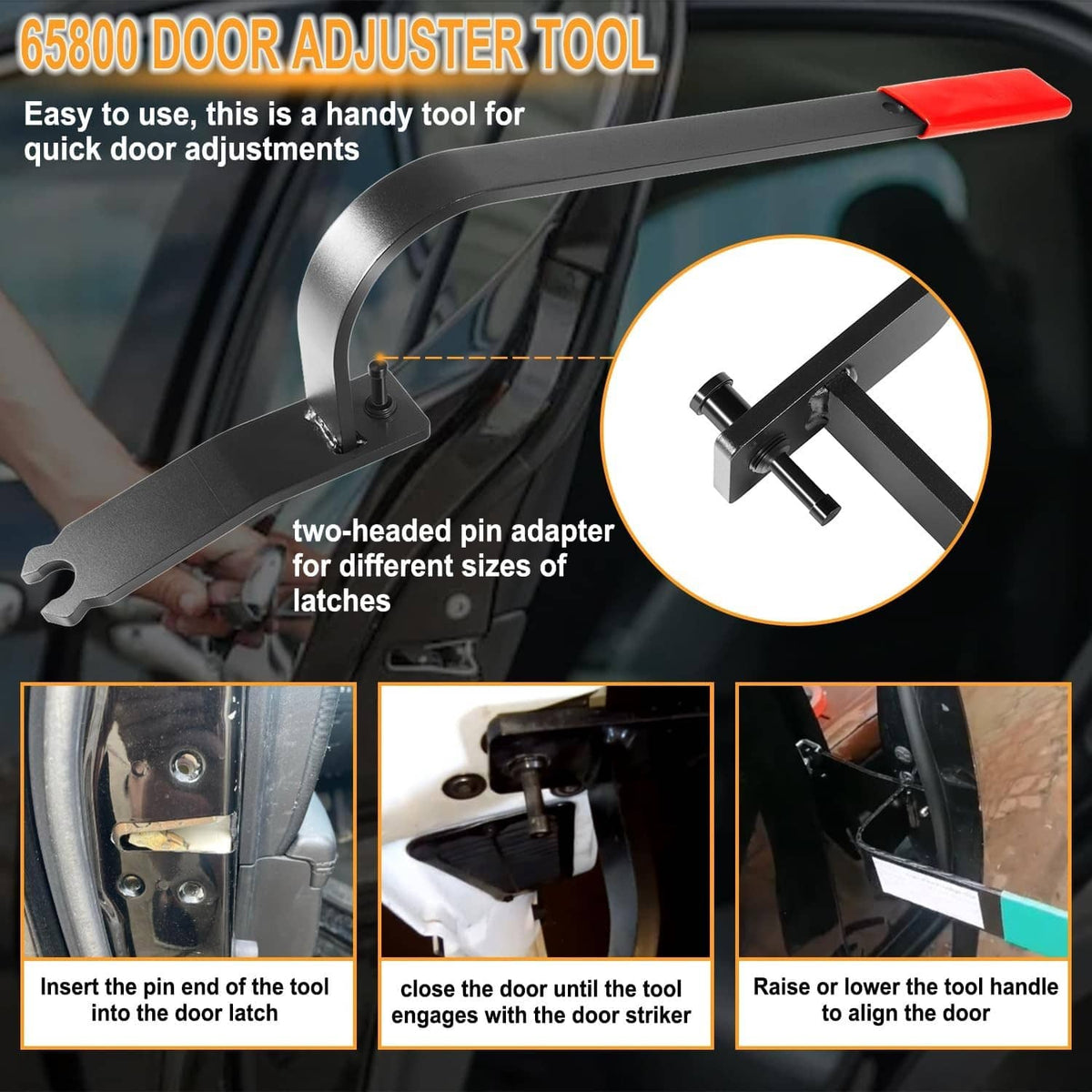 Solid Spare Universal Truck Door Adjustment Tool Alignment Autobody Work Hinge Replacement