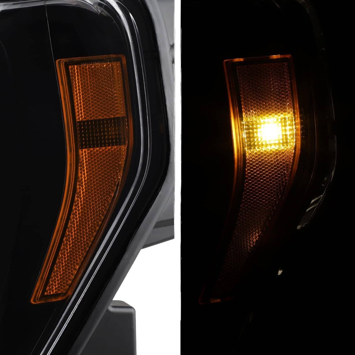 Solidspare For 2021 2022 2023 Ford F150 Halogen Black Headlights Headlamps Pair Left+Right