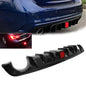 Rear Lower Diffuser Lip W/Light LED For Infiniti Q50 2018 2019 2020 2021 22-2023