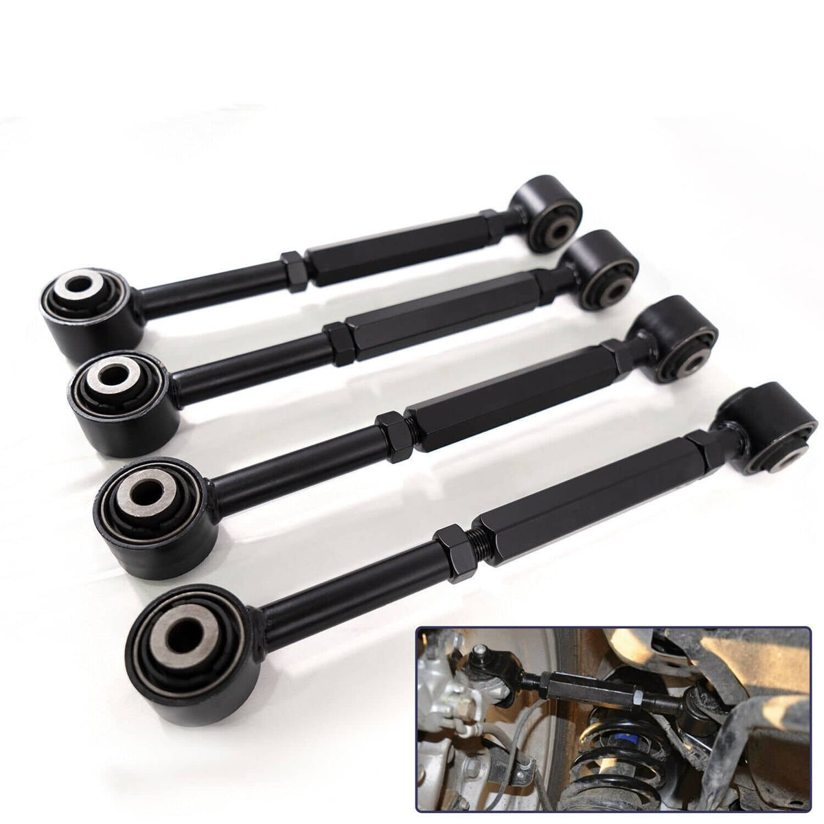 Solidspare 6pcs Rear Upper & Lower Control Toe Camber Arms For 2004-2008 Acura TSX 04-08
