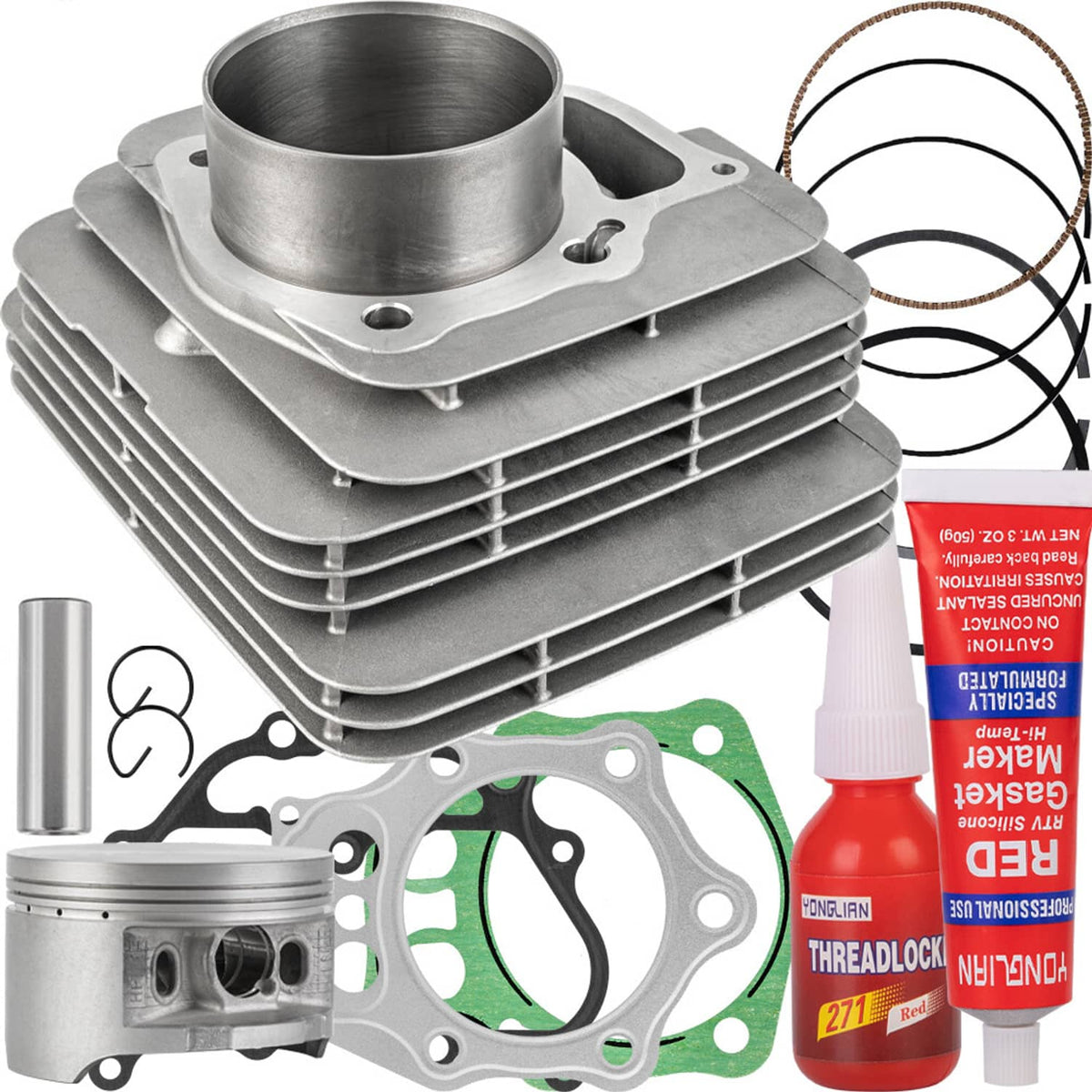 Solidspare Cylinder Piston Ring Gasket Kit For 07-11 Honda TRX500FPE/FPM Fourtrax Foreman