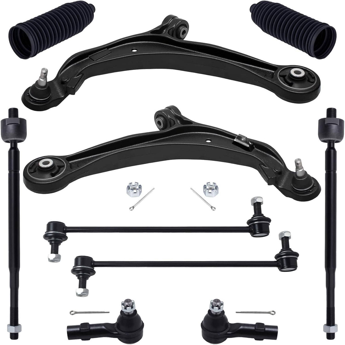 Solidspare New For 2011-17 Honda Odyssey Front Lower Control Arm Tie Rod End Suspension Kit