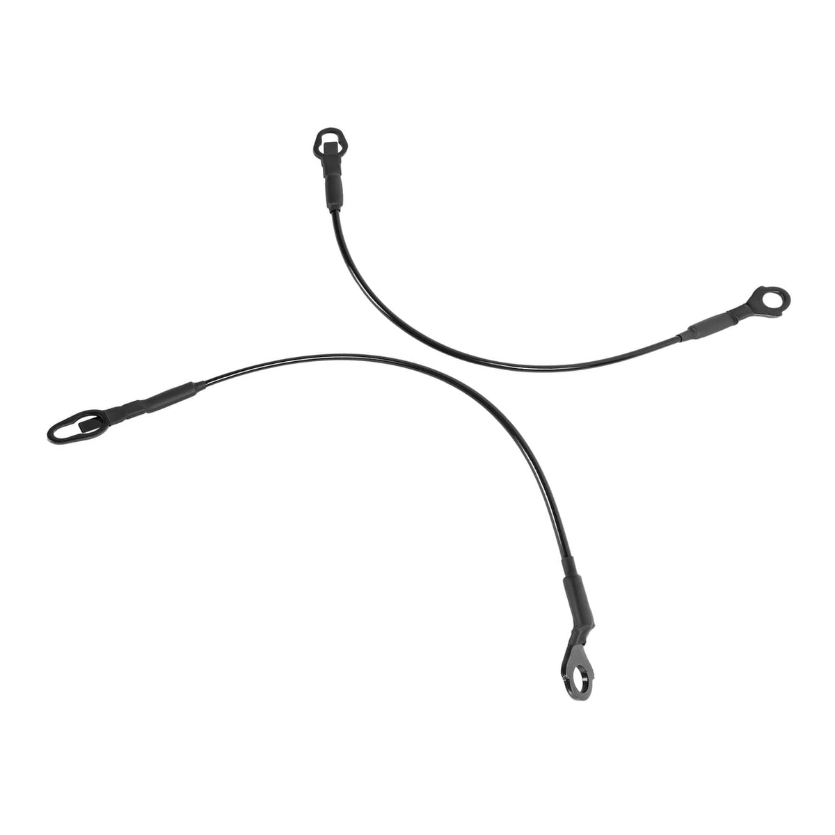 Solid Spare For Ford F-150 F250 F350 1983-1986 Truck Rear Tailgate Cables Straps Set LH+RH