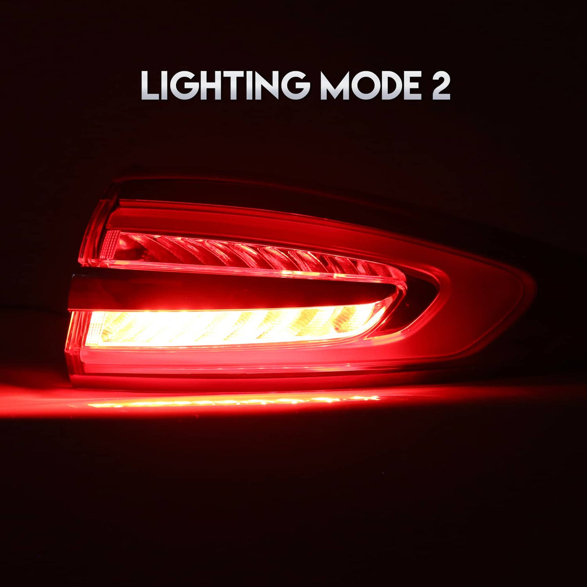 Solid Spare LED Left & Right Tail Lights Lamps Assembly For 2017-2020 2018 2019 Ford Fusion