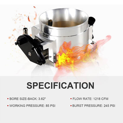 Solidspare 92MM Throttle body+TPS IAC+Bracket For Chevy GM Gen III LSX LS LS1 LS2 LS7